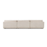 Featuring Toland Palma Cream 3-Piece Sectional by Four Hands at Amethyst Home. An elevated take on the modular sectional. This new collection features clean lines with loose back and arm cushions. A smooth linear base is fully upholstered and wraps up the arms for a shelter effect. Covered in a new basketweave cream fabric that brings both texture and comfort to the entire piece.3. Amethyst Home provides interior design, new construction, custom furniture, and area rugs in the San Diego metro area
