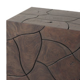 Tomlin Outdoor Console Table - Stained Saddle Brown-Teak Root