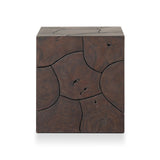 Tomlin Outdoor End Table - Stained Saddle Brown