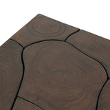 Tomlin Outdoor End Table - Stained Saddle Brown