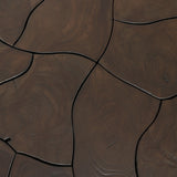 Tomlin Outdoor End Table - Stained Saddle Brown