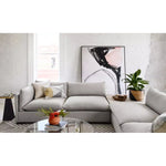 Westwood Bennett Moon 3-PC Sectional's clean-lined and simply styled, high-performance fabric places a family-friendly twist on the quintessential sectional. A wooden base keeps things classy while casual. Various configuration options offer flexibility in any size space. Amethyst Home provides interior design, new home construction design consulting, vintage area rugs, and lighting in the Alpharetta metro area.