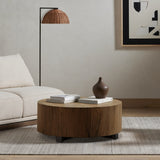 We love how the stunning forces of nature are captured in the Hudson Natural Yukas Coffee Table. Natural yukas wood is hand-shaped into a cylindrical silhouette and placed over a bronzed iron base to complete your living room space. Amethyst Home provides interior design, new home construction design consulting, vintage area rugs, and lighting in the Scottsdale metro area.