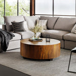 We love how the stunning forces of nature are captured in the Hudson Natural Yukas Coffee Table. Natural yukas wood is hand-shaped into a cylindrical silhouette and placed over a bronzed iron base to complete your living room space. Amethyst Home provides interior design, new home construction design consulting, vintage area rugs, and lighting in the Miami metro area.