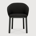 Featuring Unda Charcoal Oak Black Dining Chair by Ethnicraft at Amethyst Home. Experience dining comfort like never before with the Unda. Defined by its blend of materials, fluid lines and crafted piping trace the contours of the upholstered shell. Designed by Studio Segers, known for their pure and honest approach, every detail—down to the uniquely shaped legs—reflects sophisticat. Amethyst Home provides interior design, new construction, custom furniture, and area rugs in the Portland metro area