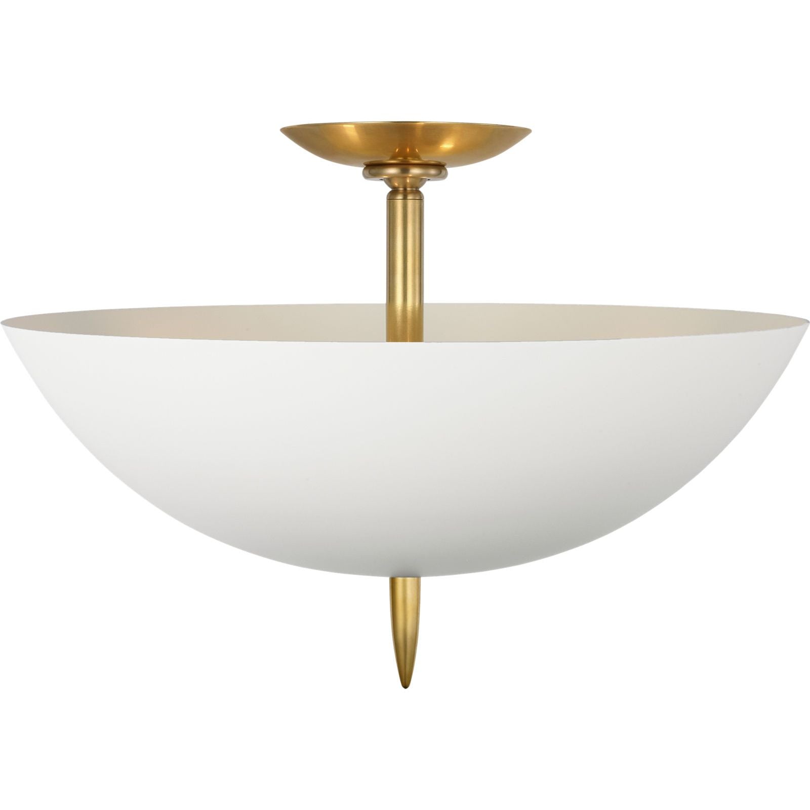 Hand-Rubbed Antique Brass with Plaster White Shade | shipping 11/16/2026