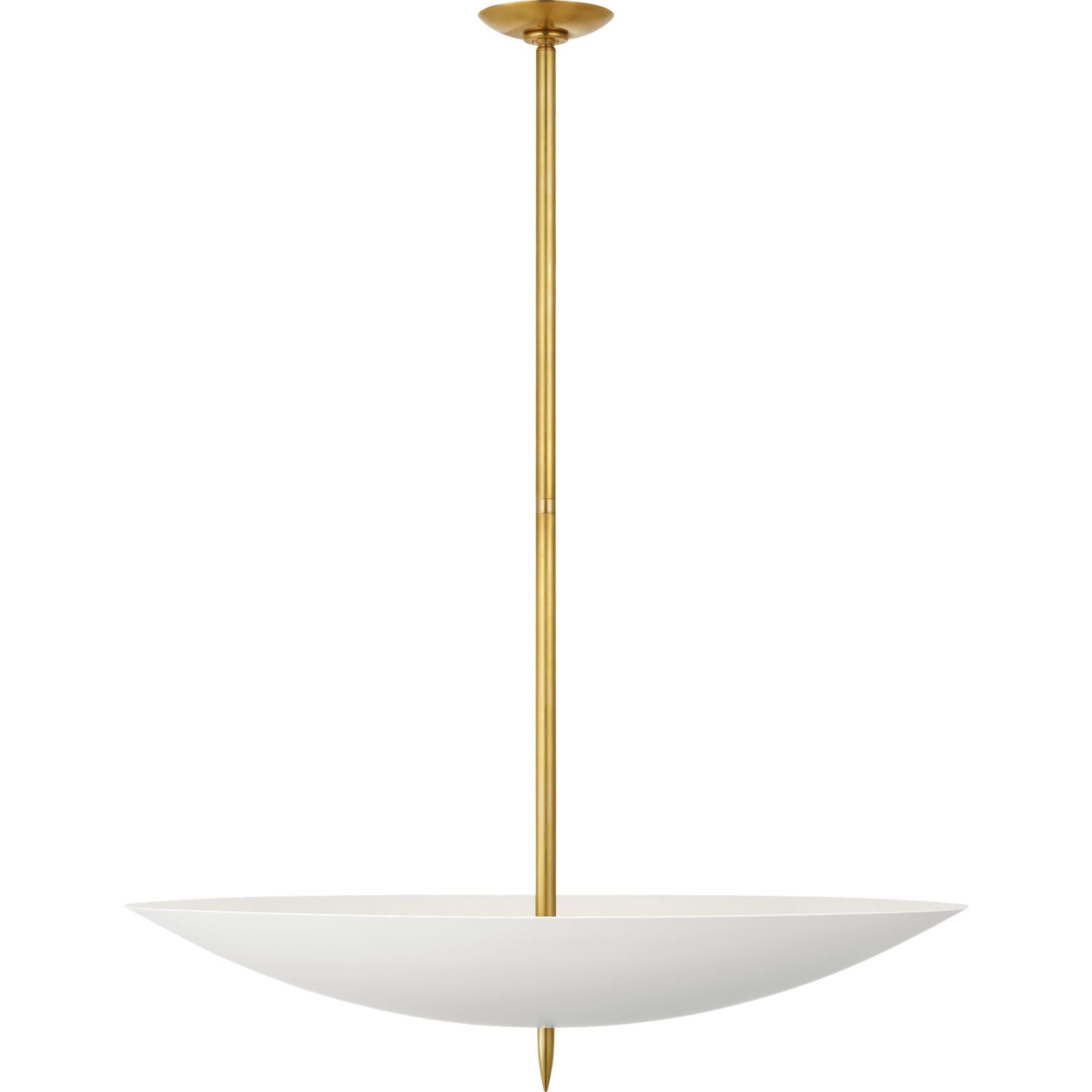 Hand-Rubbed Antique Brass with Plaster White Shade | shipping 11/16/2026