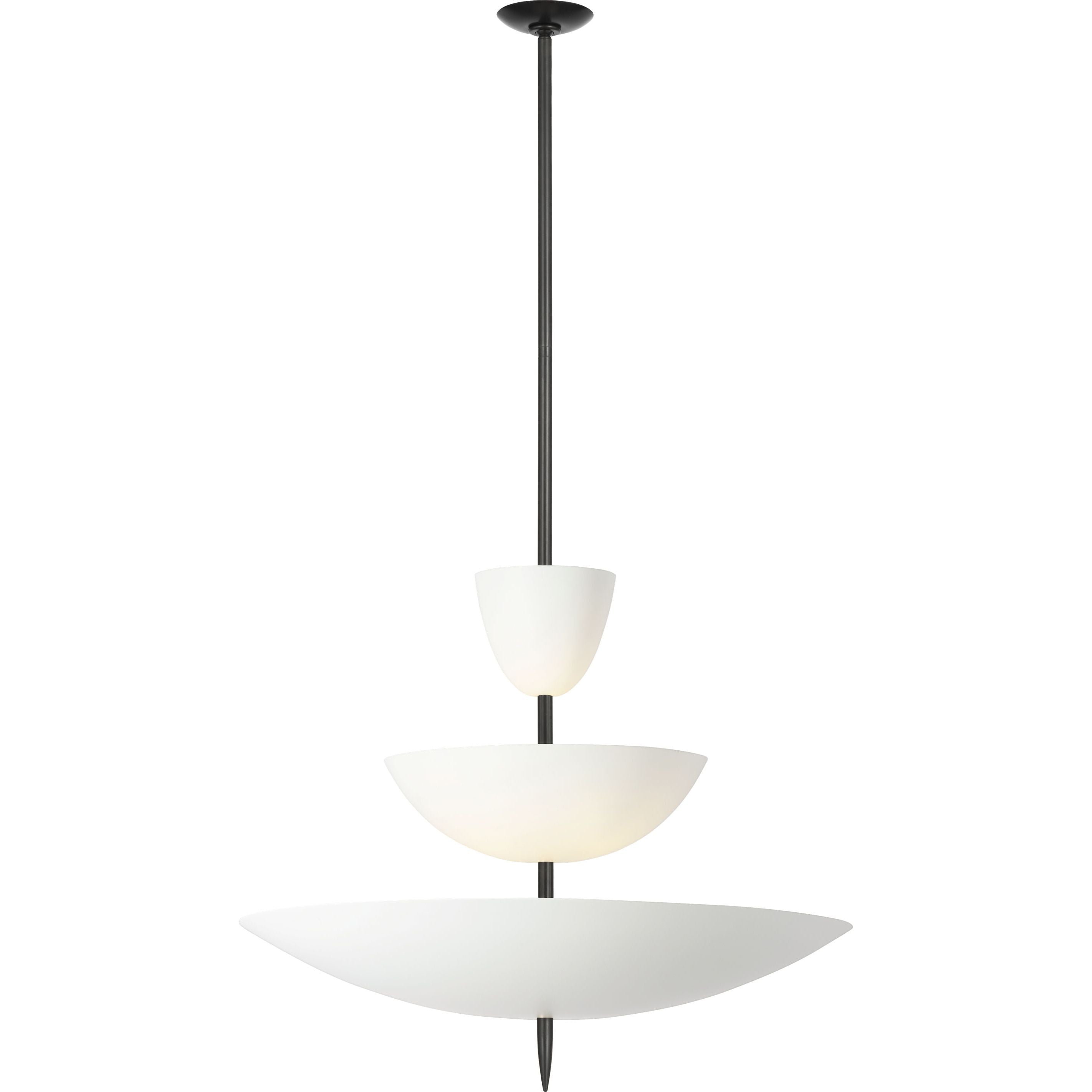Bronze with Plaster White Shades | shipping 12/16/2026