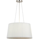 Polished Nickel with Silk Pleated Shade | shipping 12/16/2026