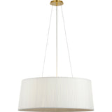 Soft Brass with Silk Pleated Shade | shipping 11/16/2026