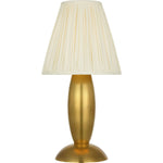 Antique-Burnished Brass with Silk Pleated Shade | shipping 11/16/2026