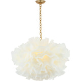 Cammela 31" Bloom Chandelier in Gild with Soft White Silk | shipping 02/07/2027