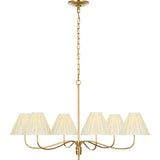 Antique-Burnished Brass with Silk Pleated Shades | shipping 11/01/2026