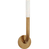 Antique-Burnished Brass with Seeded Glass