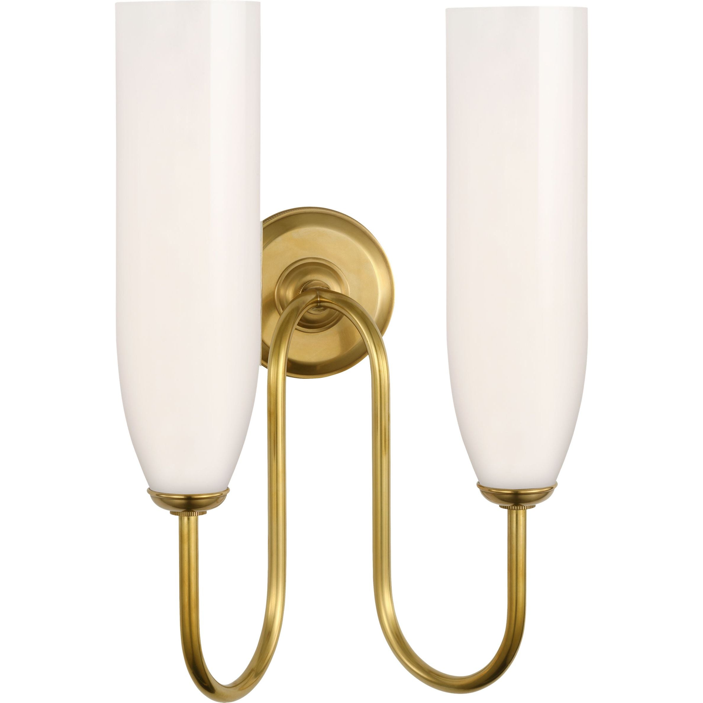 Soft Brass with White Glass | shipping 11/16/2026