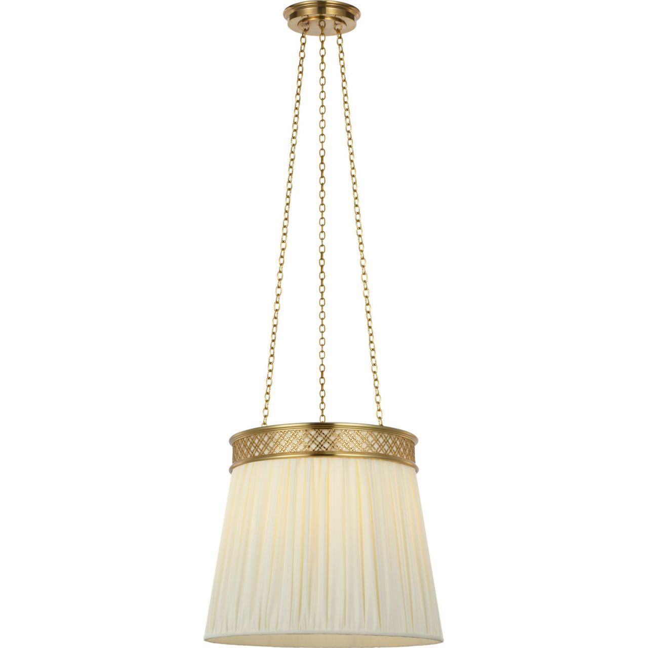 Soft Brass with Silk Pleated Shade | shipping 12/10/2026