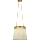 Soft Brass with Silk Pleated Shade | shipping 12/10/2026