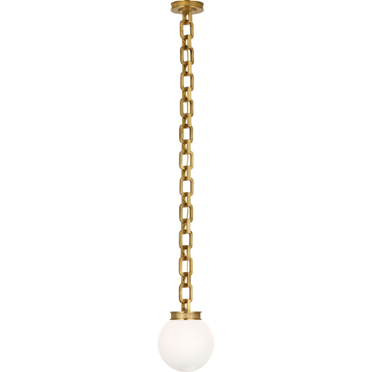 Soft Brass with White Glass | shipping 02/14/2027