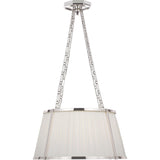 Polished Nickel with Silk Pleated Shade | shipping 11/16/2026
