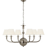 Butler's Silver with Silk Box Pleat Shades | shipping 10/17/2026