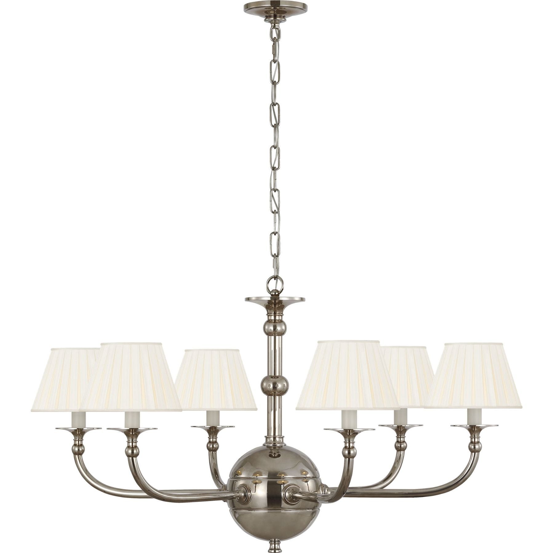 Butler's Silver with Silk Box Pleat Shades | shipping 10/17/2026