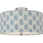 Polished Nickel with Schumacher Blue Aditi Shade | shipping 03/11/2027