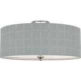 Polished Nickel with Schumacher Sky Elin Check Shade | shipping 12/10/2026