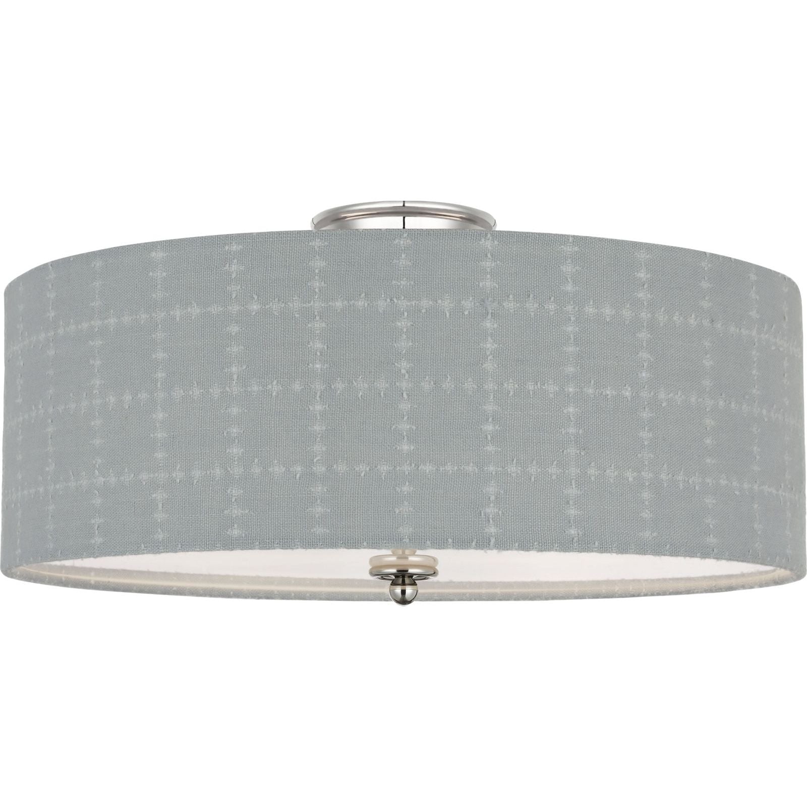 Polished Nickel with Schumacher Sky Elin Check Shade | shipping 12/10/2026