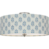 Polished Nickel with Schumacher Blue Aditi Shade