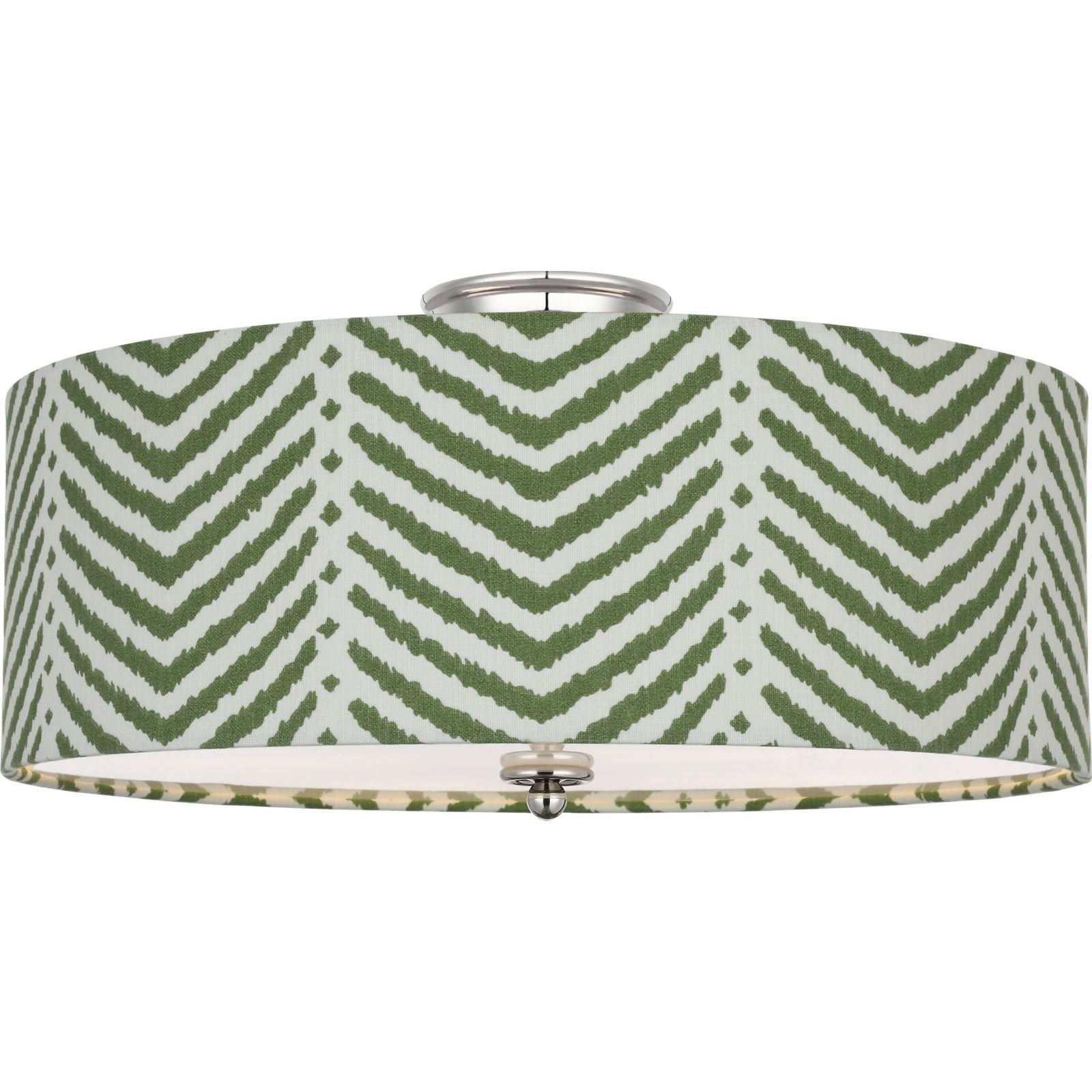 Polished Nickel with Schumacher Verde La Jolla Shade