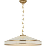 Hand-Rubbed Antique Brass with Pleated Silk | shipping 01/09/2027