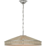 Polished Nickel with Pleated Champagne Silk | shipping 01/09/2027