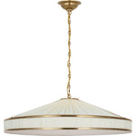 Hand-Rubbed Antique Brass with Pleated Silk | shipping 12/10/2026