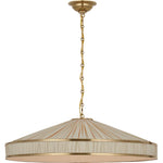 Hand-Rubbed Antique Brass with Pleated Champagne Silk | shipping 12/10/2026