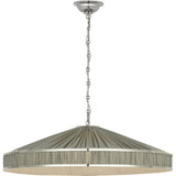 Polished Nickel with Pleated Mist Silk | shipping 12/10/2026