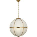Hand-Rubbed Antique Brass with Schumacher Blue Charee Stripe | shipping 12/10/2026