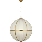Hand-Rubbed Antique Brass with Schumacher Blue Charee Stripe | shipping 12/10/2026