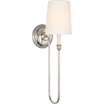 Polished Nickel with Linen Shade