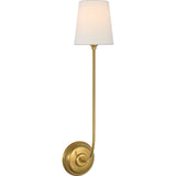 Hand-Rubbed Antique Brass with Linen Shade