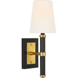 Bronze and Hand-Rubbed Antique Brass with Linen Shade | shipping 11/01/2026