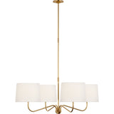 Hand-Rubbed Antique Brass with Linen Shades | shipping 12/16/2026