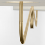 Featuring Canto 68" Linear Chandelier by Visual Comfort at Amethyst Home. Introducing the Canto 68" Linear Chandelier, a modern and artistic lighting piece that will add a touch of whimsy to any room. Its wispy and romantic curved design exudes elegance and charm. Illuminate your space in style and create a luxurious atmosphere with this exclusive piece.
O.  Amethyst Home provides interior design, new home construction design consulting, vintage area rugs, and lighting in the Park City metro area.