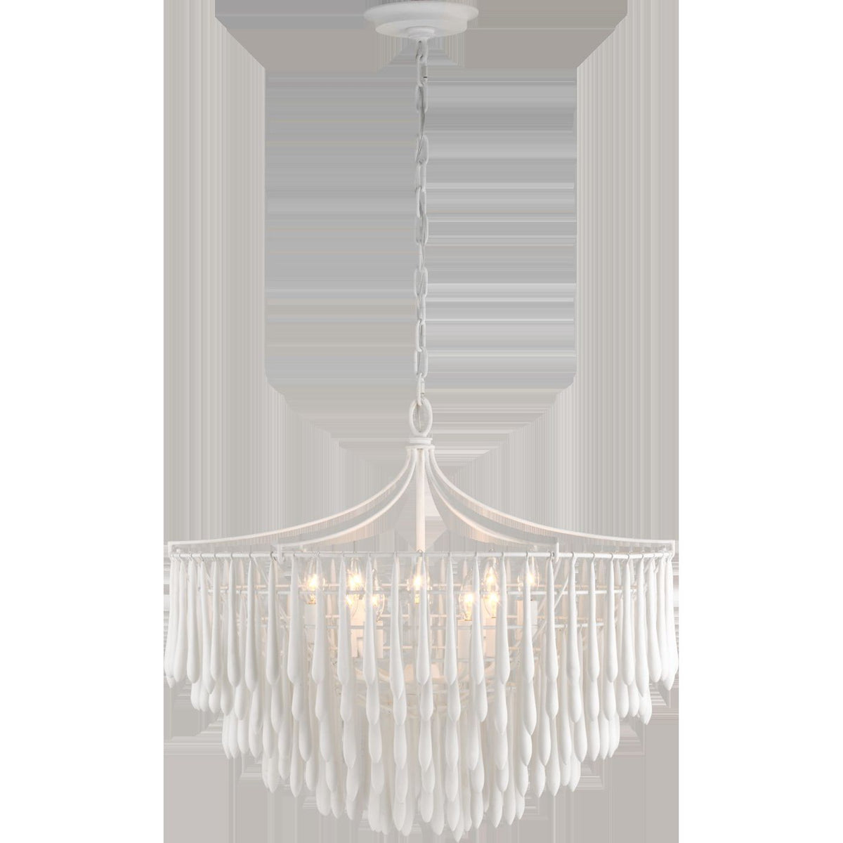 Vacarro Medium Chandelier Plaster White | ready to ship!