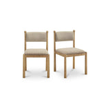 Villetta Dining Chair Brown Gingham - Set of Two | shipping 11/02/2026