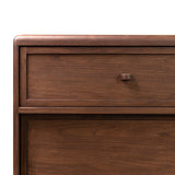 Vincent Media Console With Record Storage - Dark Brown Walnut Veneer | shipping 09/15/2026