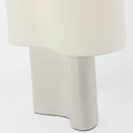 Featuring Mishca Medium Table Lamp by Visual Comfort at Amethyst Home. Embrace the ethereal glow of the Mishca Medium Table Lamp. Its smooth, organic shape adds a touch of elegance to any space. With a glossy finish that adds depth and texture, this lamp is a must-have for those who appreciate the finer things in life. 
Overall Dimensions: 18" L x 18" W x. Amethyst Home provides interior design, new home construction design consulting, vintage area rugs, and lighting in the Kansas City metro area.
