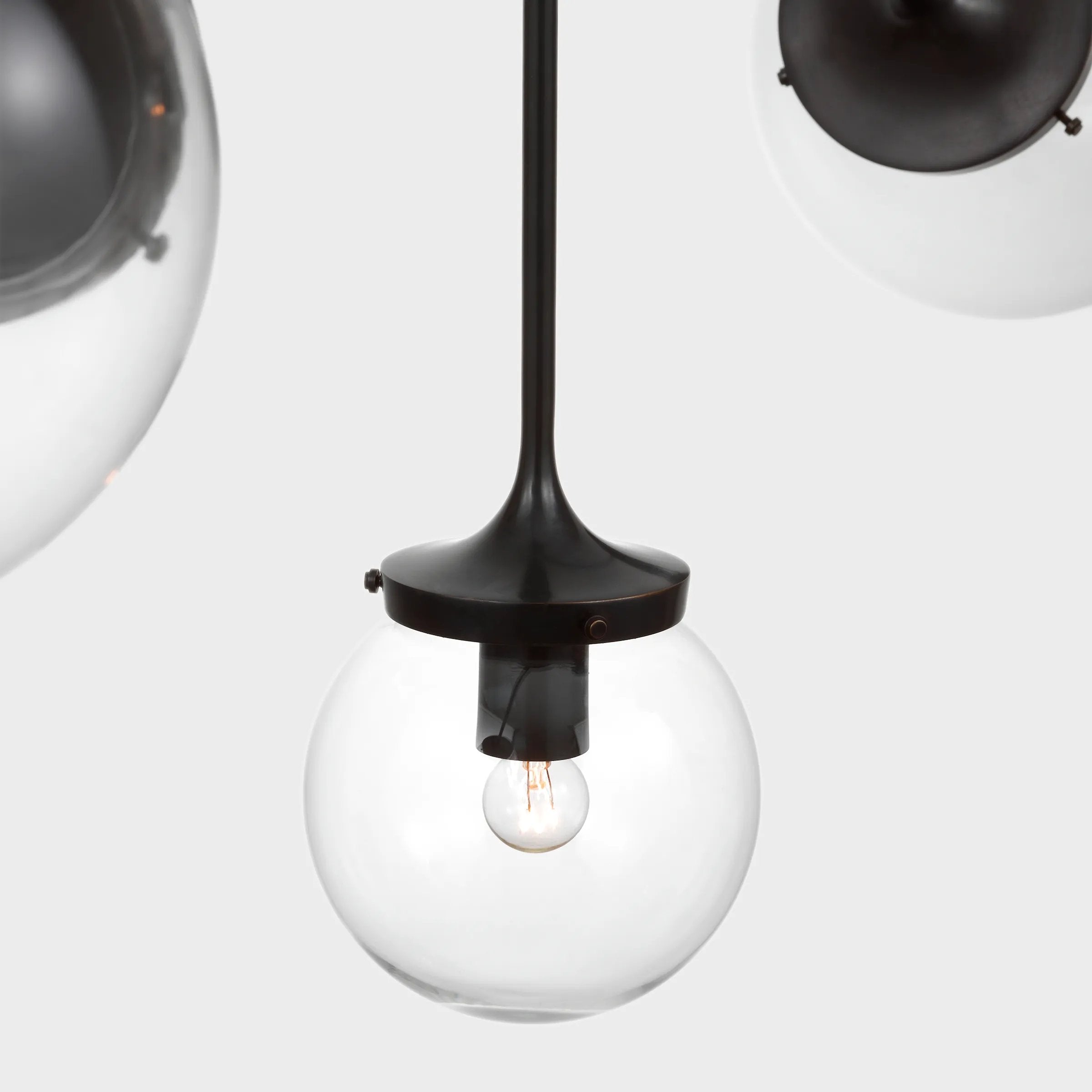 Featuring Prescott Medium Mobile Chandelier by Visual Comfort at Amethyst Home. We find art in a chandelier with the arms of this Prescott Medium Mobile Chandelier by Visual Comfort. Add to your living room, kitchen, or other large area to bring a unique, modern feel to your space. 
O/A Height: 35.75"Min. Custom Height: 25"Width: 40"Canopy: 7.5" RoundSocket. Amethyst Home provides interior design, new home construction design consulting, vintage area rugs, and lighting in the Nashville metro area.