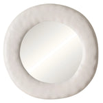 Featuring Malibu Museum White Non-Beveled Round Mirror by Wendover Art at Amethyst Home. Indulge in sophistication with the Malibu Museum White Non-Beveled Round Mirror. This elegant mirror not only adds a touch of luxury to any space, but also provides a perfect reflection for your daily routine. Its non-beveled design exudes exclusivity, making it a must-h.  Amethyst Home provides interior design, new home construction design consulting, vintage area rugs, and lighting in the Seattle metro area.