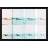 Featuring Catching Waves Art by Wendover Art at Amethyst Home. Contemporary memories.  A modern take on the water.
Specialty: Giclee on Matte Paper, Straight Cut and Floated on MatMedium : Matte PaperSize : 41"w x 29"hTreatment : Straight Cut and Floated on Mat Framed as shown.  Amethyst Home provides interior design, new home construction design consulting, vintage area rugs, and lighting in the Los Angeles metro area.