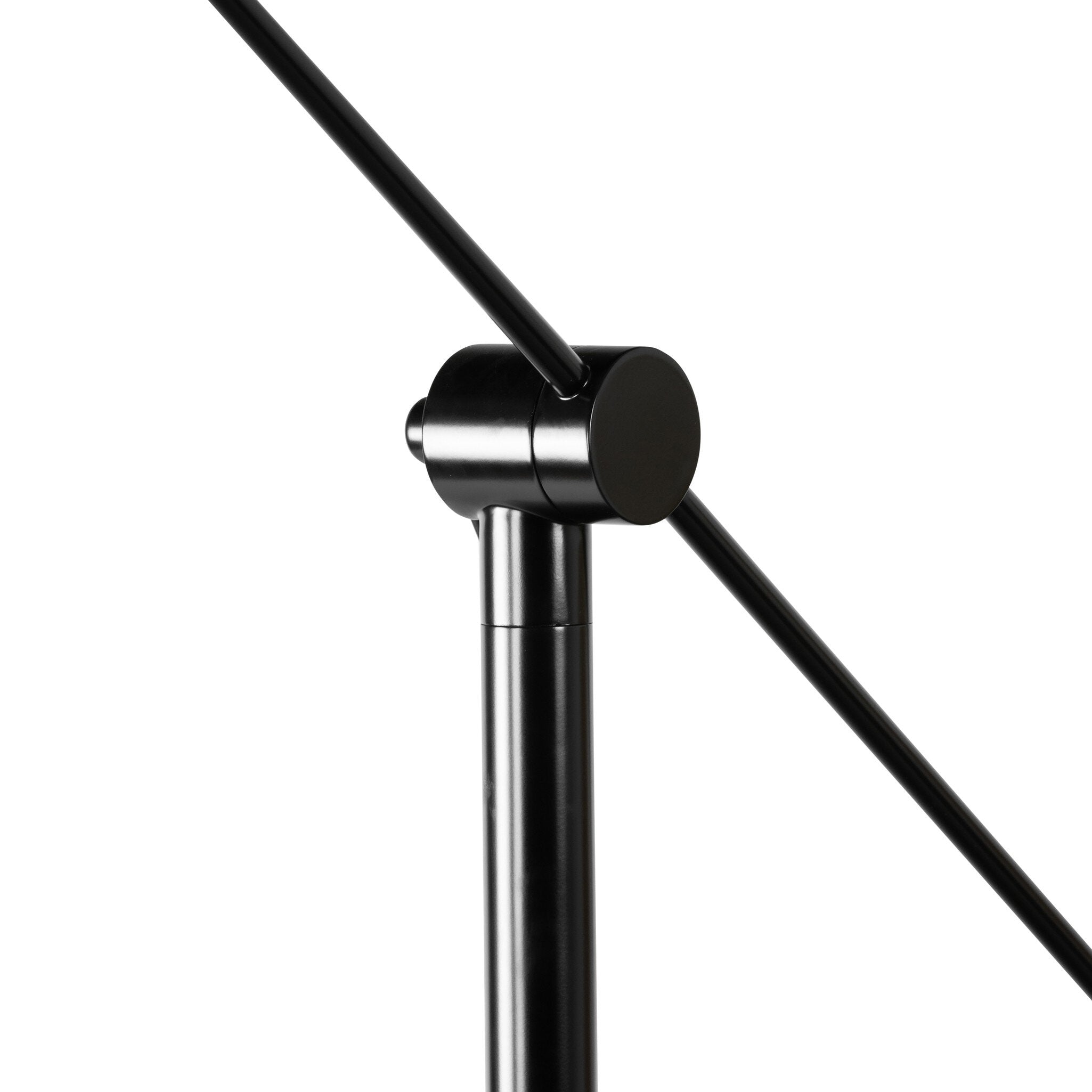 Featuring Watkins Jet Black Floor Lamp by Four Hands at Amethyst Home. This task lighting staple gets an all-metal update for a modern look in this floor lamp. Adjustable in the middle of the base and at the shade for ultimate customizability. Dimmer switch included.Overall Dimensions: 46.25"w x 12.25"d x 71.75"hWeight : 36.16 lbsMaterials : Iron. Amethyst Home provides interior design, new construction, custom furniture, and area rugs in the Calabasas metro area